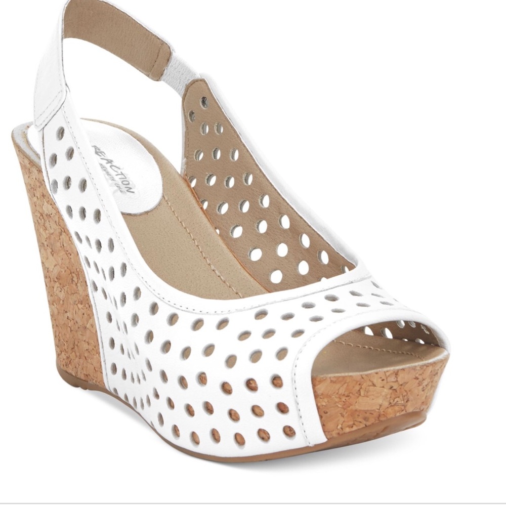 Kenneth Cole Reaction White Wedge “Solely Roller”